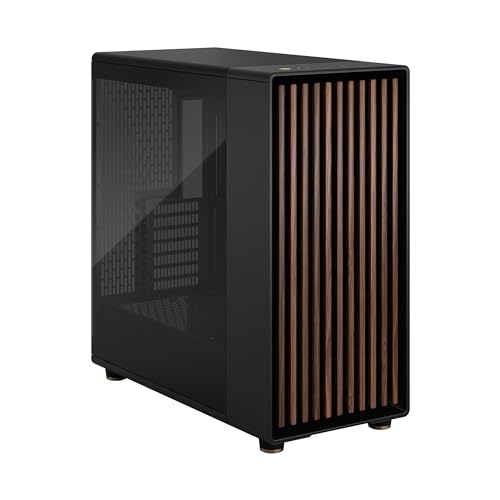 Fractal Design North XL PC Gaming Gehäuse - E-ATX Full-Tower | Charcoal Black mit 3x 140-mm-Aspect-PWM-Lüftern, USB Typ-C, bis 413 mm GPU-Platz, 420-mm-Radiator-kompatibel