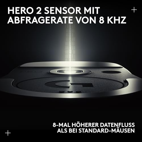 Logitech G PRO X SUPERLIGHT 2 kabellose Gaming-Maus | Für PC/Mac, 60 g Pro-Grade-Maus, 5 programmierbare Tasten, 44K-DPI-Sensor, 8.000 Hz Signalrate, USB-C-Ladefunktion - Weiß