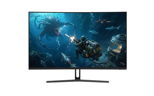 Amzfast Gaming Monitor 32 Zoll Curved – 240Hz, FHD 1920x1080, 1 ms MPRT, 1500R, Adaptive Sync, HDR, sRGB 125%, VESA 100x100, HDMI 2.0 & DP 1.4 (AMZG32C1F)