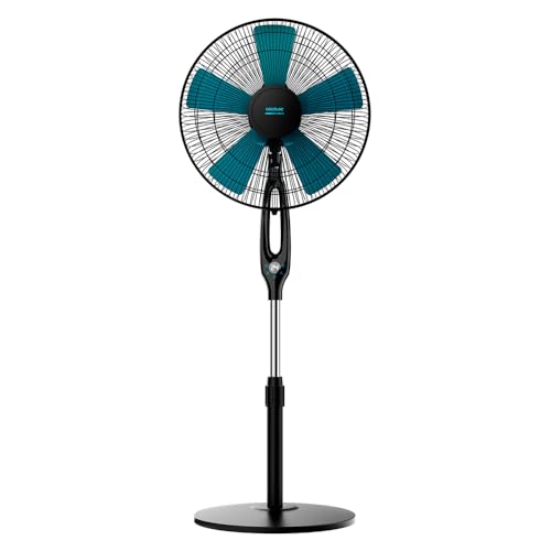 Cecotec Standventilator EnergySilence 560 Max Smart, 45 W | 40 cm Durchmesser, 5 Flügel, Touch-Bedienung mit Fernbedienung und LED-Display, 3 Geschwindigkeiten, 80° Oszillation