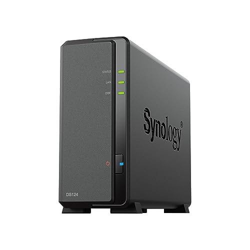 Synology DS124 1-Bay Diskstation NAS (Realtek RTD1619B 4-Core 1.7 GHz 1GB DDR4 RAM 1xRJ-45 1GbE LAN-Port) 3TB Bundle mit 1x 3TB Seagate IronWolf
