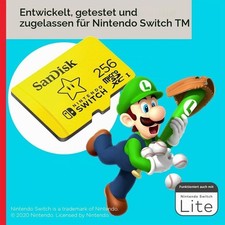 SanDisk microSDXC UHS-I Speicherkarte für Nintendo Switch 256 GB Super Mario