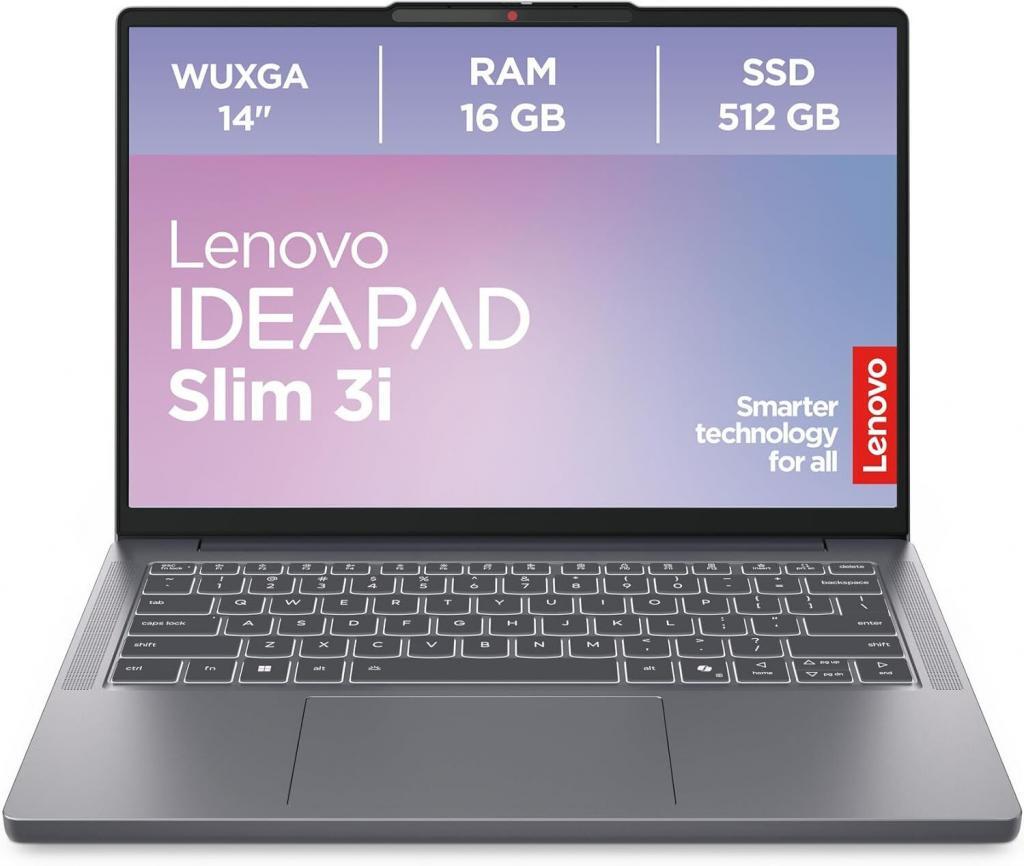 Lenovo IdeaPad Slim 3i 14IAH8 – Intel Core i5-13420H | 16 GB DDR5 | 512 GB SSD | 14″ WUXGA IPS | Windows 11 Home | Luna Grau