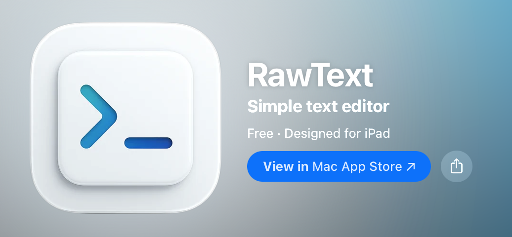 RawText Reintext-Editor für iPhone und iPad