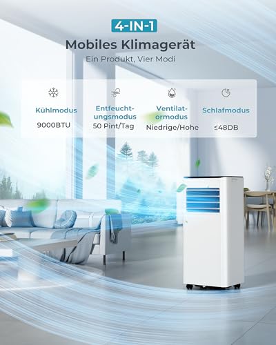 EUHOMY 9000 BTU Produktbild 2
