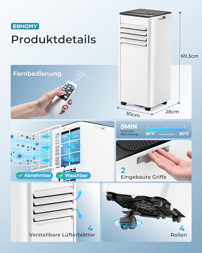 EUHOMY 9000 BTU Produktbild 4