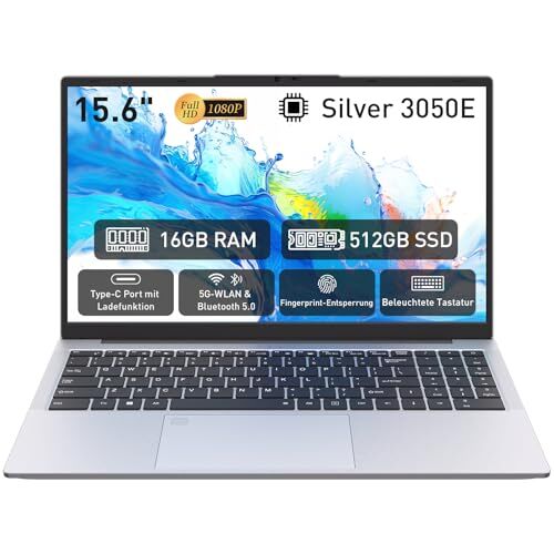 Auusda T156A 15,6 Zoll Notebook 16 GB 512 GB Produktbild 1