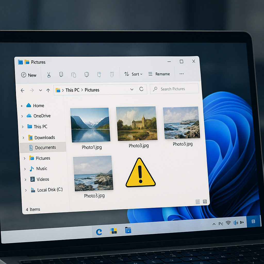 Datei-Explorer unter Windows 11 mit Ordnern und Dateivorschauen