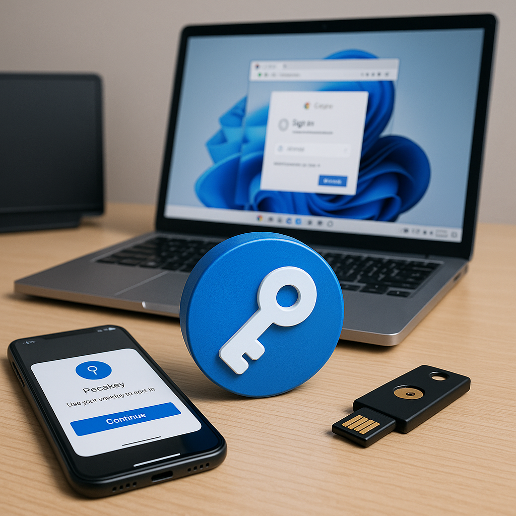 Wie setze ich Passkeys in Unternehmen ein und betreibe sie über Geräte, Plattformen und Browser hinweg?