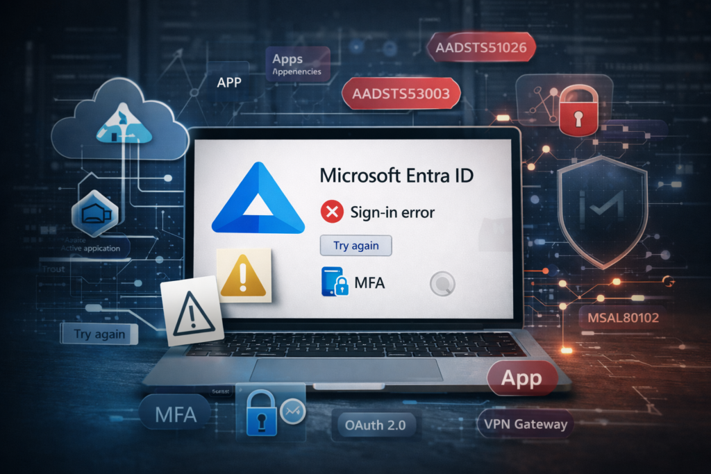 Welche Microsoft-Entra-ID-Fehlercodes bedeuten was – und wo liegt die Ursache bei Anmelde-, MFA- und Token-Problemen?