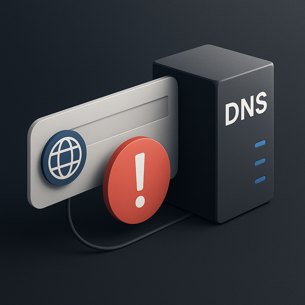 DNS-Namensauflösung zwischen Domainname, Resolver und Zieladresse
