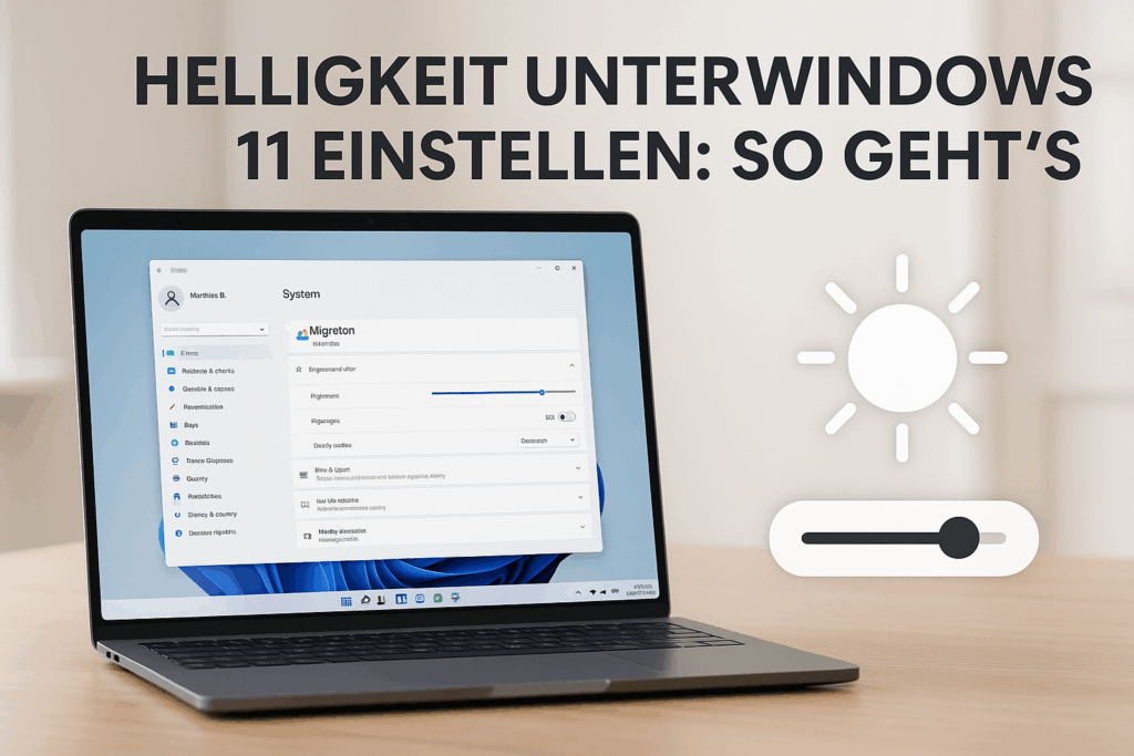 Helligkeit unter Windows 11 einstellen: So geht’s