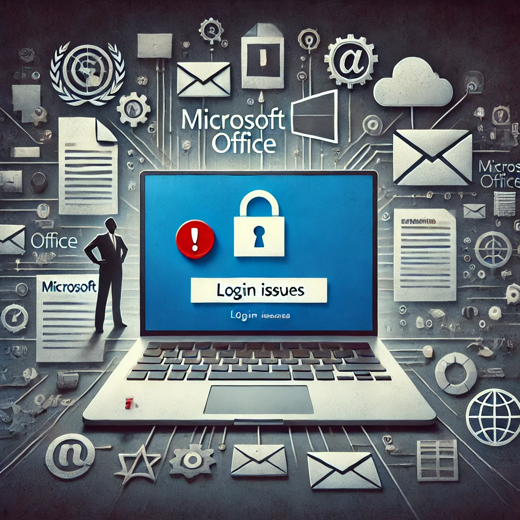 office anmeldefehler symbolbild